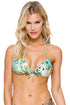 Luli Fama Guantanamera Crystallized Molded Push Up Bandeau Halter Top